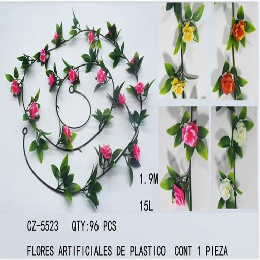 [CZ-5523 [96 PZS/CAJA]] [CZ-5523]B- FLORES ARTIFICIALES DE PLASTICO