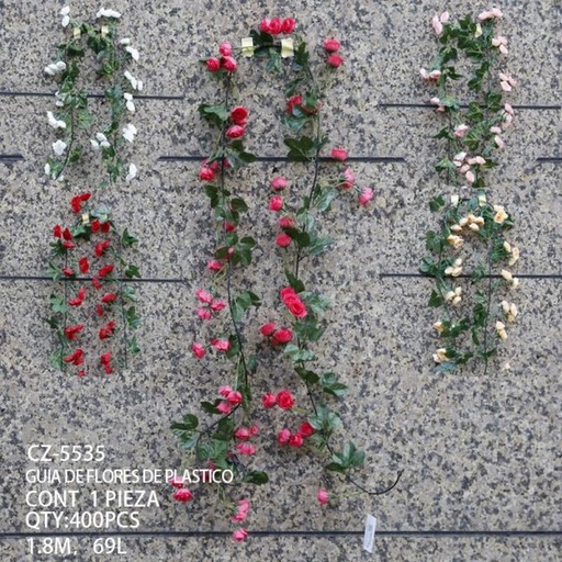 [CZ-5535 [400 PZS/CAJA]] [CZ-5535] GUIA DE FLORES DE PLASTICO