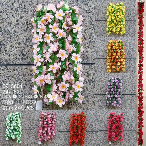 [CZ-5604 [240 PZS/CAJA]] [CZ-5604] GUIA DE FLORES DE PLASTICO