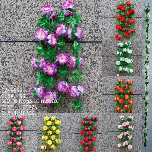 [CZ-5605 [180 PZS/CAJA]] [CZ-5605] GUIA DE FLORES DE PLASTICO