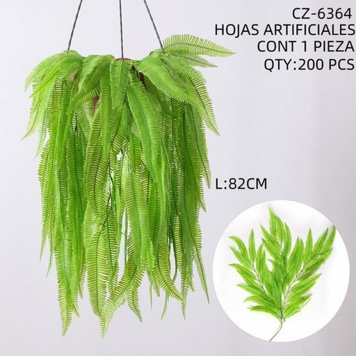 [CZ-6364 [200 PZS/CAJA]] [CZ-6364] HOJAS ARTIFICIALES