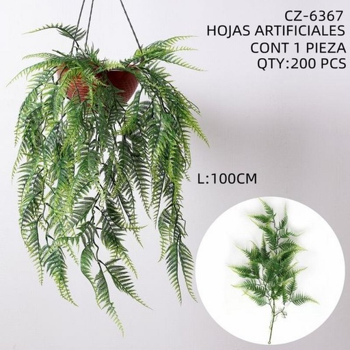 [CZ-6367 [200 PZS/CAJA]] [CZ-6367] HOJAS ARTIFICIALES