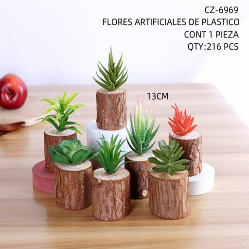 [CZ-6969 [216 PZS/CAJA]] [CZ-6969] B-FLORES ARTIFICIALES DE PLASTICO
