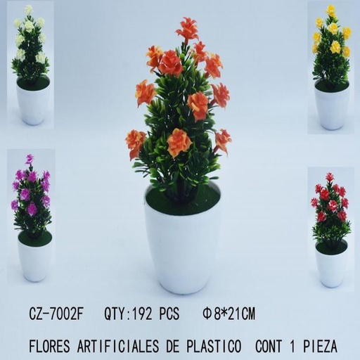 [CZ-7002F [192 PZS/CAJA]] [CZ-7002F] FLORES ARTIFICIALES DE PLASTICO