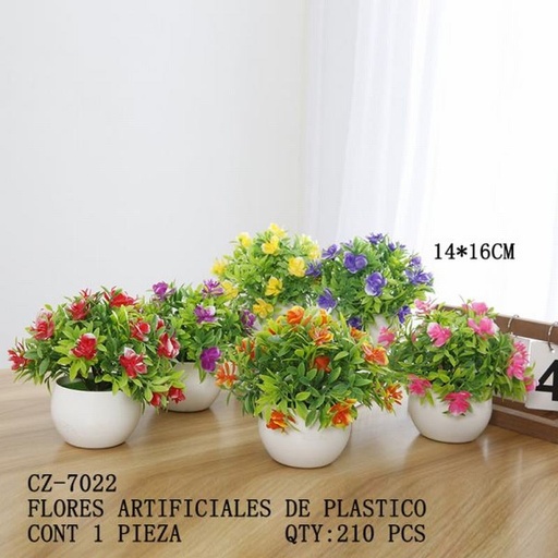 [CZ-7022 [210 PZS/CAJA]] [CZ-7022] FLORES ARTIFICIALES DE PLASTICO