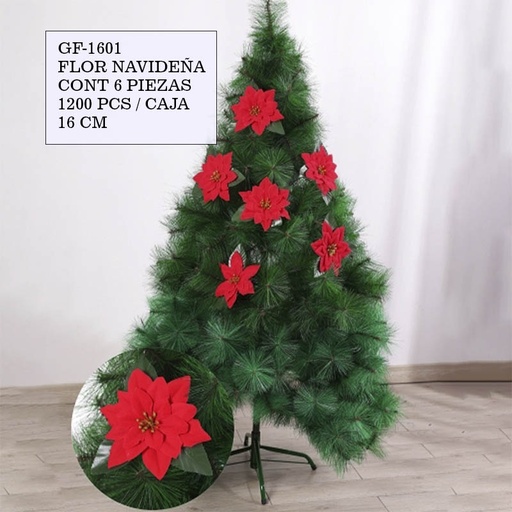 [GF-1601 [1200 PZS/CAJA]] [GF-1601] FLOR NAVIDEÑA