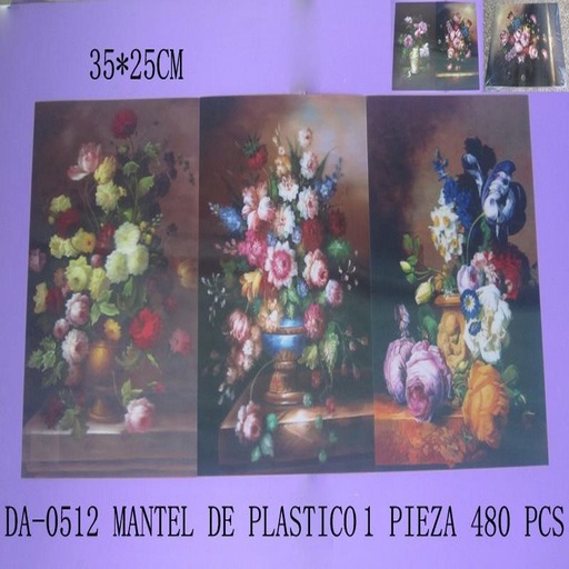 [DA-0512 [480 PZS/CAJA]] [DA-0512] MANTEL DE PLASTICO