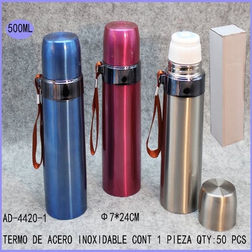 [AD-4420-1 [50 PZS/CAJA]] [AD-4420-1] TERMO DE ACERO INOXIDABLE