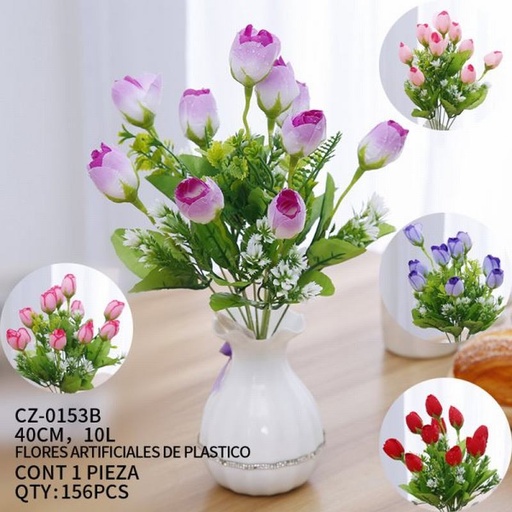 [CZ-0153B [156 PZS/CAJA]] [CZ-0153B] FLORES ARTIFICIALES DE PLASTICO