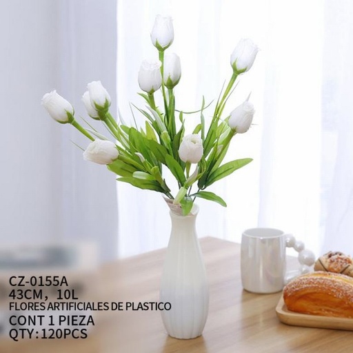 [CZ-0155A [120 PZS/CAJA]] [CZ-0155A] FLORES ARTIFICIALES DE PLASTICO