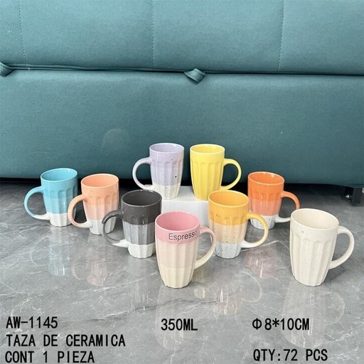 [AW-1145 [72 PZS/CAJA]] [AW-1145]TAZA DE CERAMICA