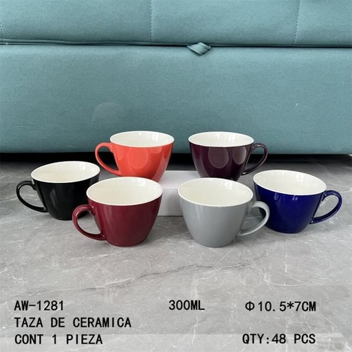 [AW-1281 [48 PZS/CAJA]] [AW-1281]TAZA DE CERAMICA