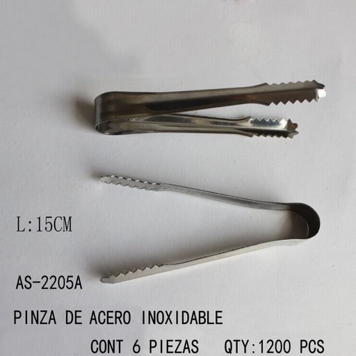 [AS-2205A [1200 PZS/CAJA]] [AS-2205A]PINZAS DE ACERO INOXIDABLE