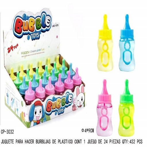 [CP-3032 [432 PZS/CAJA]] [CP-3032]JUGUETE PARA HACER BURBUJAS DE PLASTICO