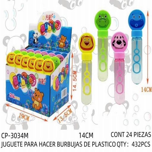 [CP-3034M [432 PZS/CAJA]] [CP-3034M]JUGUETE PARA HACER BURBUJAS DE PLASTICO