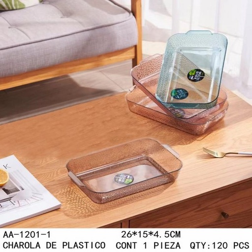 [AA-1201-1 [120 PZS/CAJA]] [AA-1201-1]CHAROLA DE PLASTICO