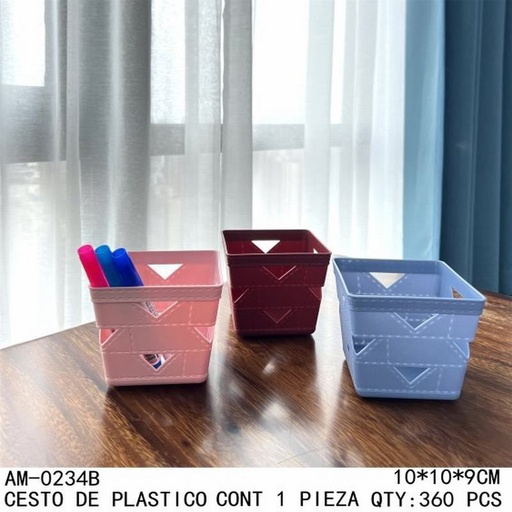 [AM-0234B [360 PZS/CAJA]] [AM-0234B]CESTO DE PLASTICO