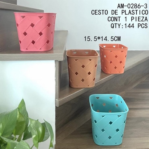[AM-0286-3 [144 PZS/CAJA]] [AM-0286-3]CESTO DE PLASTICO