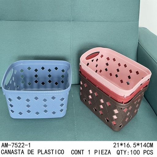 [AM-7522-1 [100 PZS/CAJA]] [AM-7522-1]CANASTA DE PLASTICO