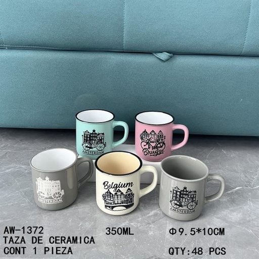[AW-1372 [48 PZS/CAJA]] [AW-1372]TAZA DE CERAMICA