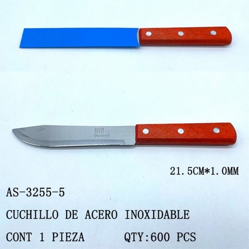 [AS-3255-5 [600 PZS/CAJA]] [AS-3255-5]B-CUCHILLO DE ACERO INOXIDABLE