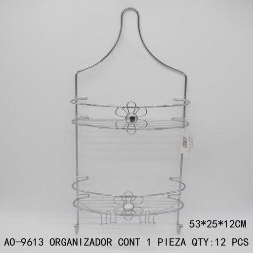 [AO-9613 [12 PZS/CAJA]] [AO-9613]ORGANIZADOR DE ACERO INOXIDABLE