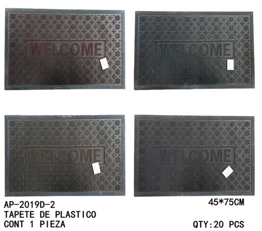 [AP-2019D-2 [20 PZS/CAJA]] [AP-2019D-2]TAPETE DE PLASTICO
