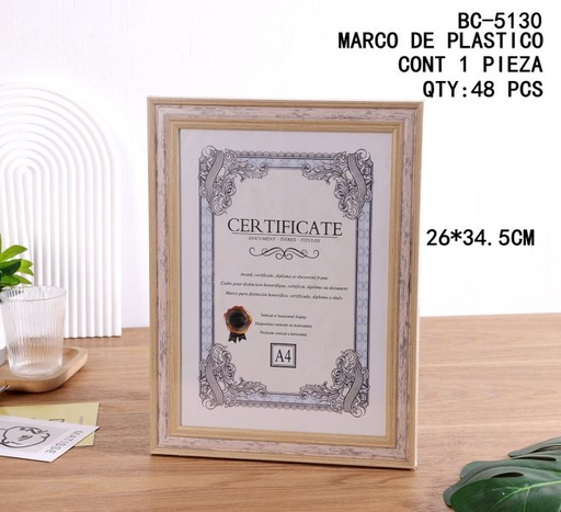 [BC-5130 [48 PZS/CAJA]] [BC-5130]MARCO DE PLASTICO