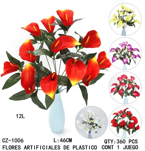 [CZ-1006 [360 PZS/CAJA]] [CZ-1006]FLORES ARTIFICIALES DE PLASTICO
