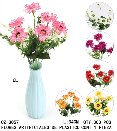 [CZ-3057 [300 PZS/CAJA]] [CZ-3057]FLORES ARTIFICIALES DE PLASTICO