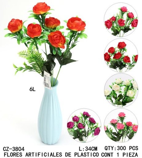 [CZ-3804 [300 PZS/CAJA]] [CZ-3804]B-FLORES ARTIFICIALES DE PLASTICO
