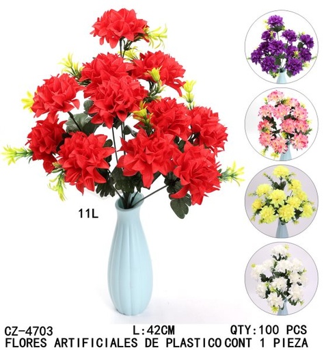 [CZ-4703 [100 PZS/CAJA]] [CZ-4703]FLORES ARTIFICIALES DE PLASTICO