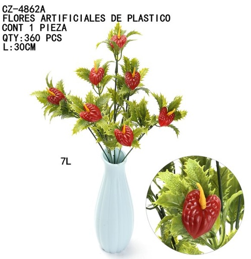 [CZ-4862A [360 PZS/CAJA]] [CZ-4862A]B-FLORES ARTIFICIALES DE PLASTICO