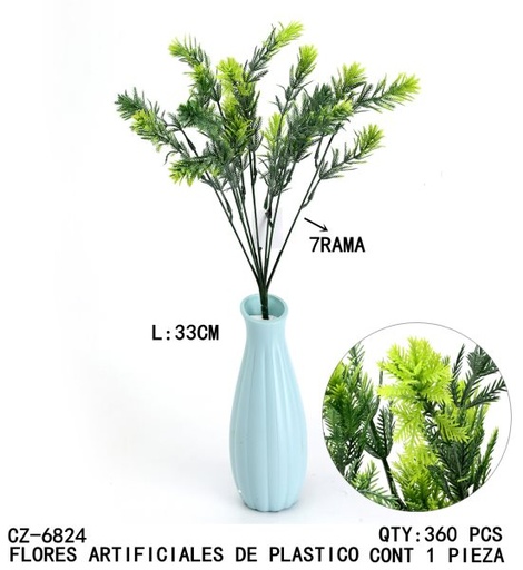 [CZ-6824 [360 PZS/CAJA]] [CZ-6824]FLORES ARTIFICIALES DE PLASTICO