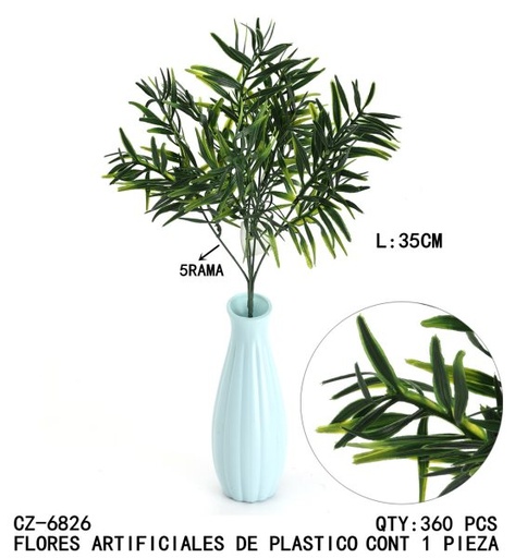 [CZ-6826 [360 PZS/CAJA]] [CZ-6826]FLORES ARTIFICIALES DE PLASTICO