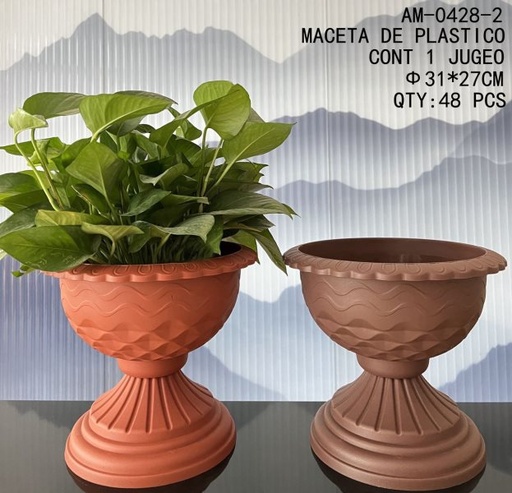 [AM-0428-2 [48 PZS/CAJA]] [AM-0428-2]MACETA DE PLASTICO