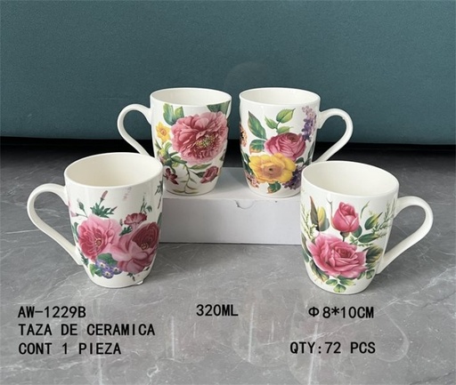 [AW-1229B [72 PZS/CAJA]] [AW-1229B]TAZA DE CERAMICA