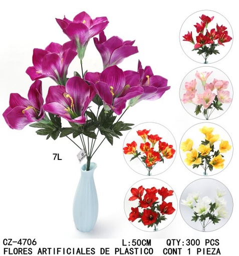 [CZ-4706 [300 PZS/CAJA]] [CZ-4706]FLORES ARTIFICIALES DE PLASTICO