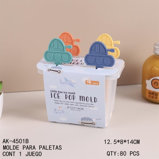 [AK-4501B [80 PZS/CAJA]] [AK-4501B]MOLDE PARA PALETAS