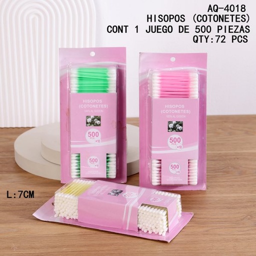 [AQ-4018 [72 PZS/CAJA]] [AQ-4018]HISOPOS (COTONETES)