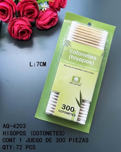 [AQ-4203 [72 PZS/CAJA]] [AQ-4203]HISOPOS (COTONETES)