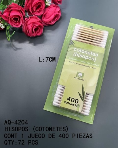[AQ-4204 [72 PZS/CAJA]] [AQ-4204]HISOPOS (COTONETES)