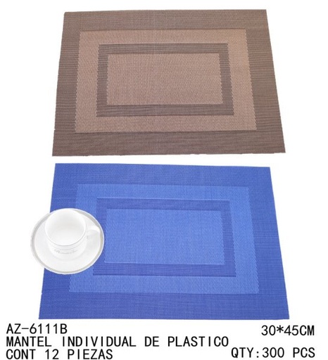 [AZ-6111B [300 PZS/CAJA]] [AZ-6111B]MANTEL INDIVIDUAL DE PLASTICO