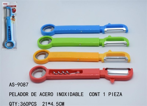 [AS-9087 [360 PZS/CAJA]] [AS-9087]PELADOR DE ACERO INOXIDABLE