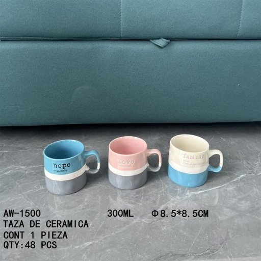 [AW-1500 [48 PZS/CAJA]] [AW-1500]TAZA DE CERAMICA