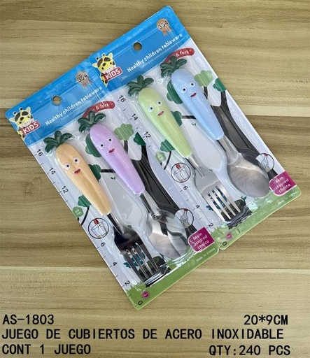 [AS-1803 [240 PZS/CAJA]] [AS-1803]JUEGO DE CUBIERTOS DE ACERO INOXIDABLE