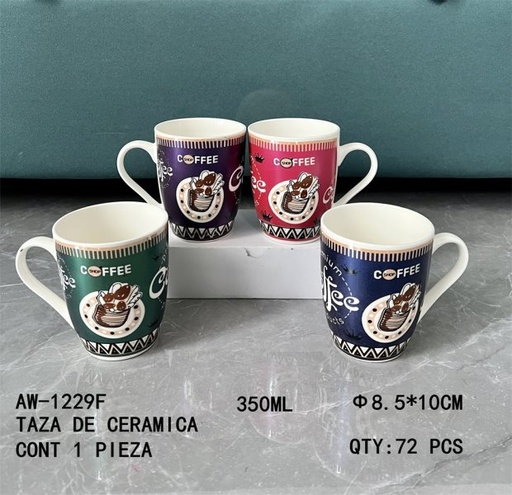 [AW-1229F [72 PZS/CAJA]] [AW-1229F]TAZA DE CERAMICA