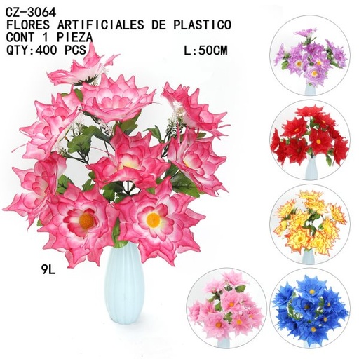 [CZ-3064 [400 PZS/CAJA]] [CZ-3064]B-FLORES ARTIFICIALES DE PLASTICO