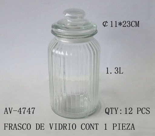 [AV-4747[12PZS/CAJA]] [AV-4747]FRASCO DE VIDRIO