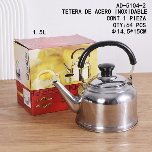 [AD-5104-2 [64 PZS/CAJA]] [AD-5104-2]TETERA DE ACERO INOXIDABLE